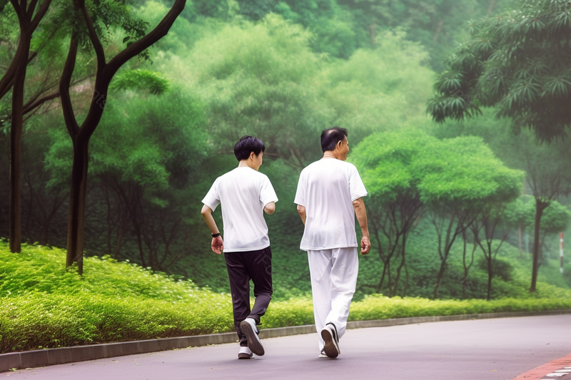 绿色公园父子户外运动跑步摄影图,高清,摄影图,摄影图片,图片大全,摄影图免费下载